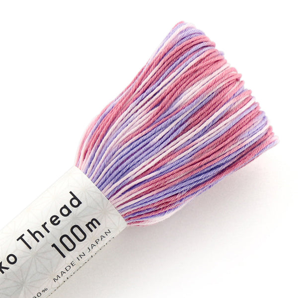 Sashiko Thread - Variegated Orchid Pinks ST-192 - 100 metres