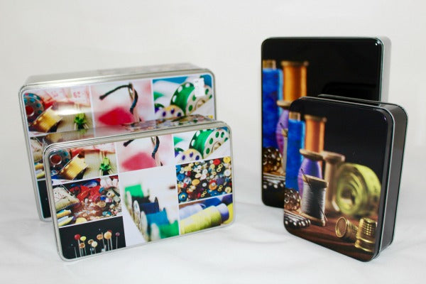 Sewing Themed Tins Set of 4
