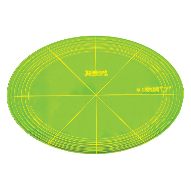 Matilda's Own: Extra Large Oval Set Acrylic Templates 9.5in - 12.5in