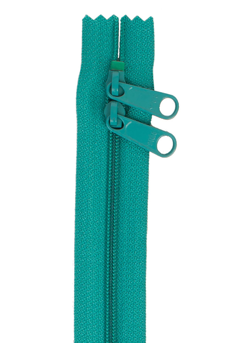 ByAnnie: Handbag Zipper 30in Double Sided Emerald Green
