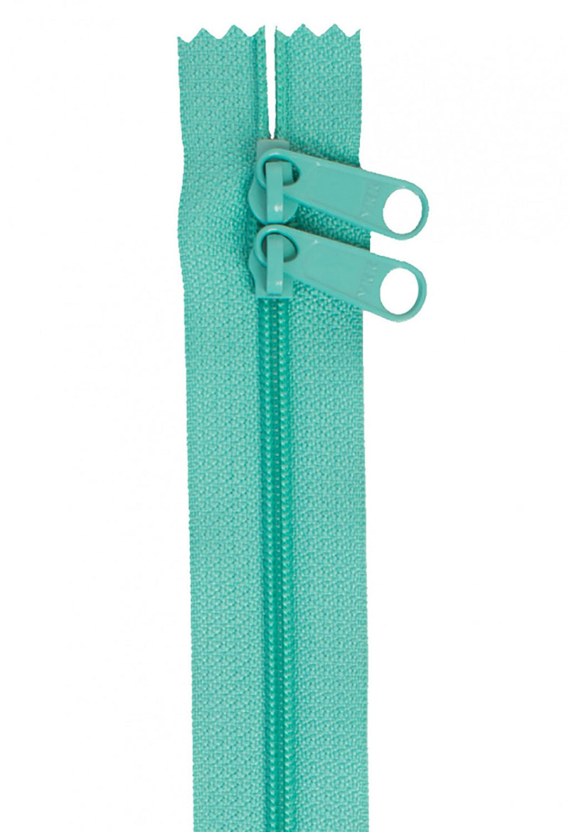 ByAnnie: Handbag Zipper 30in Double Sided Turquoise