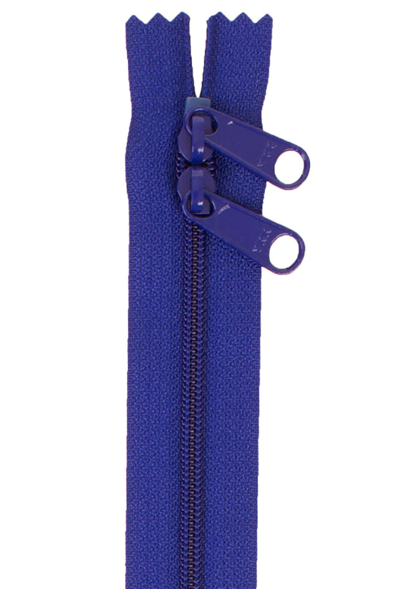 ByAnnie: Handbag Zipper 30in Double Sided Cobalt Blue