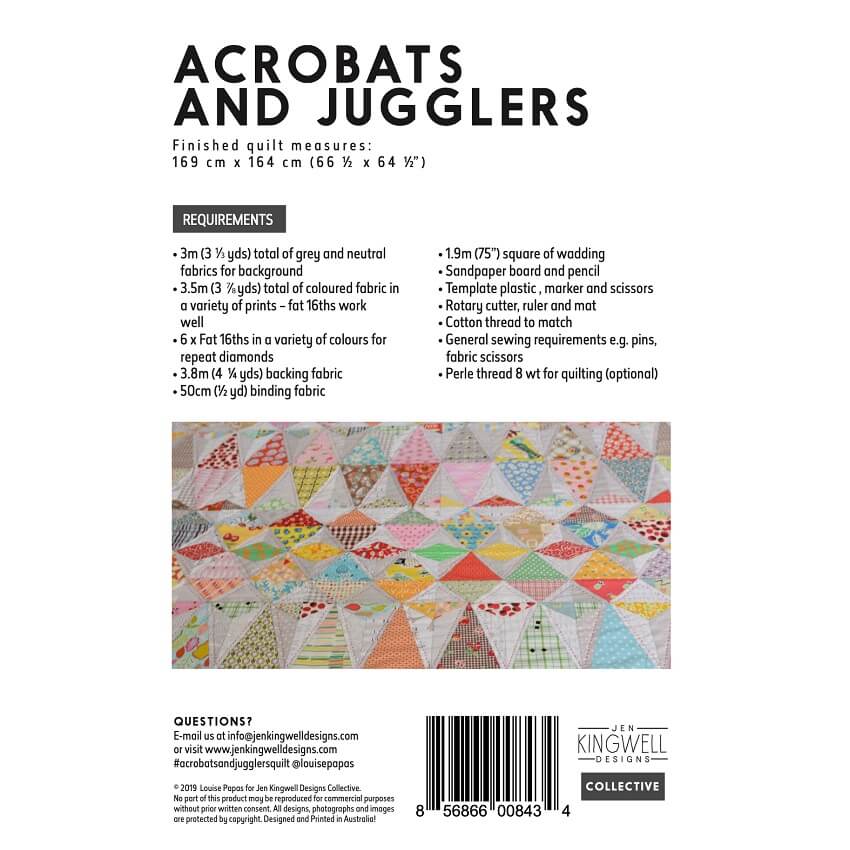 Louise Papas: Acrobats and Jugglers Quilt Pattern