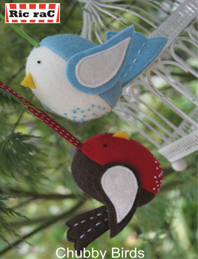 Ric Rac Pattern: Chubby Birds