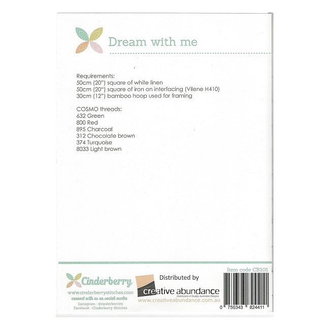 Red Fox Series - Dream with Me Stitchery Pattern