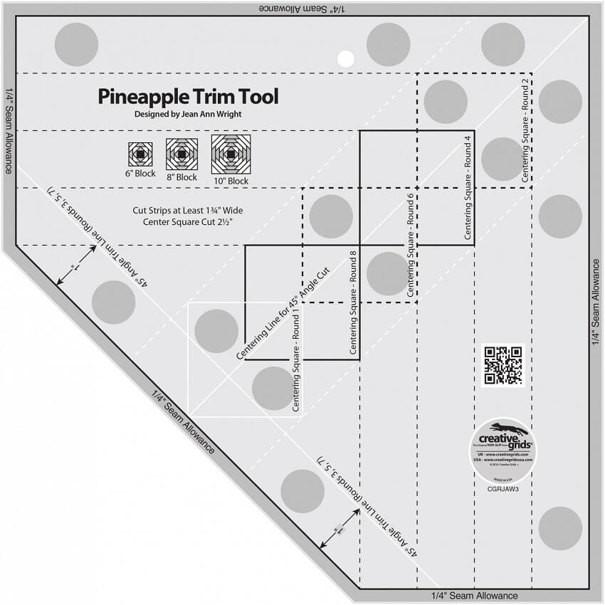 Creative Grids Ruler Pineapple Trim Ruler