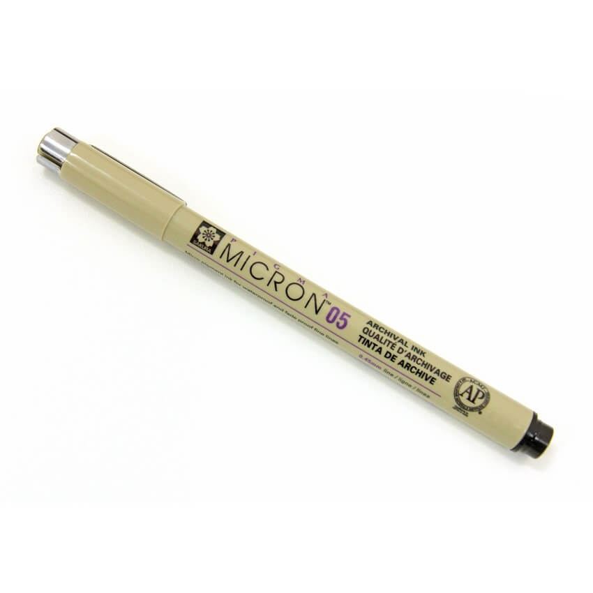 Sukura Pen Pigma Micron 05 Fine Point 0.45MM Black