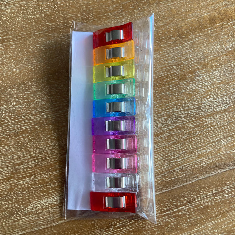 Unbranded Wonder Clips: 10 pieces (Assorted Rainbow)