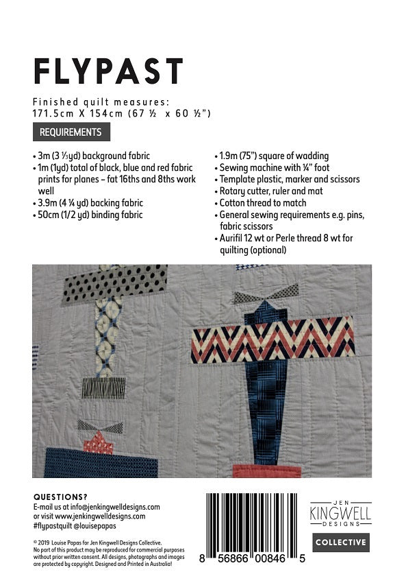 Louise Papas: Flypast Quilt Pattern