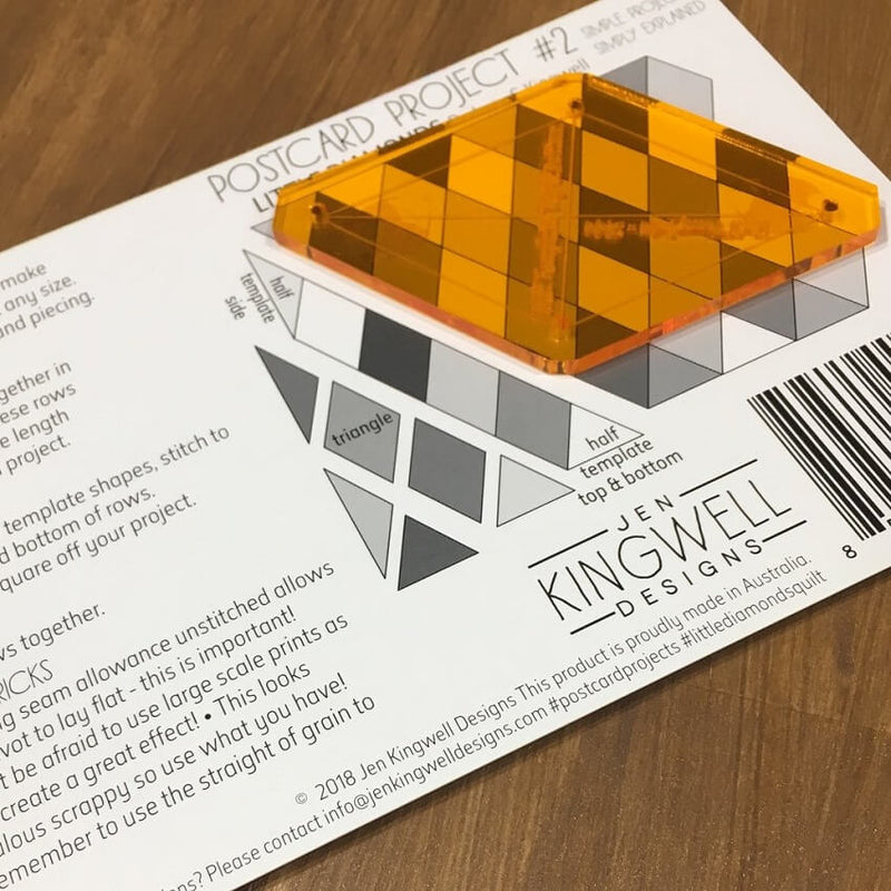 Jen Kingwell Designs: Post Card Project Little Diamonds