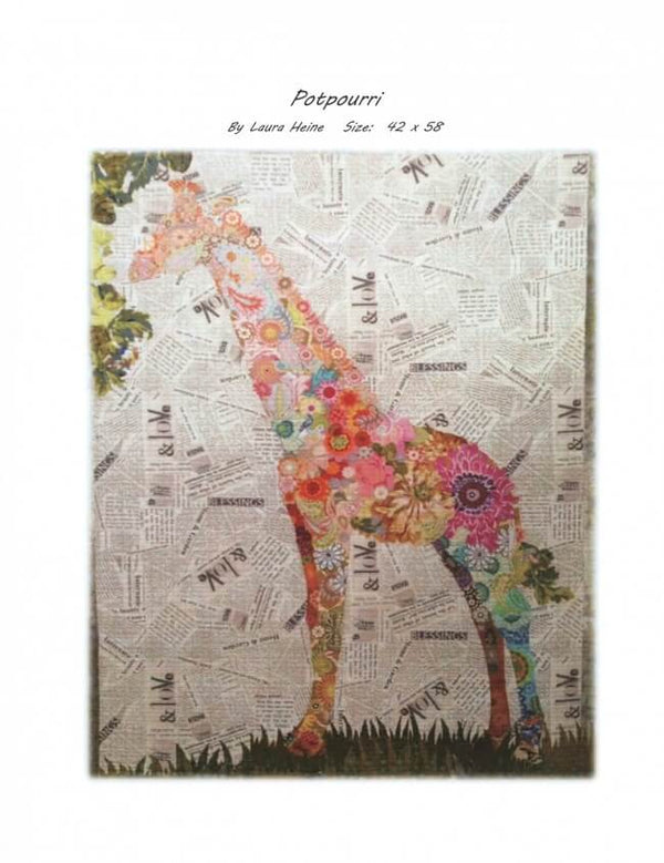 Laura Heine: Potpourri Giraffe Collage Pattern