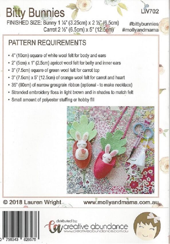 Molly and Mama: Bitty Bunnies Pattern