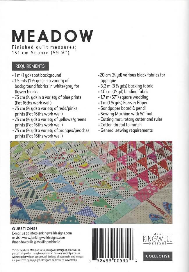Meadow Quilt Materials List