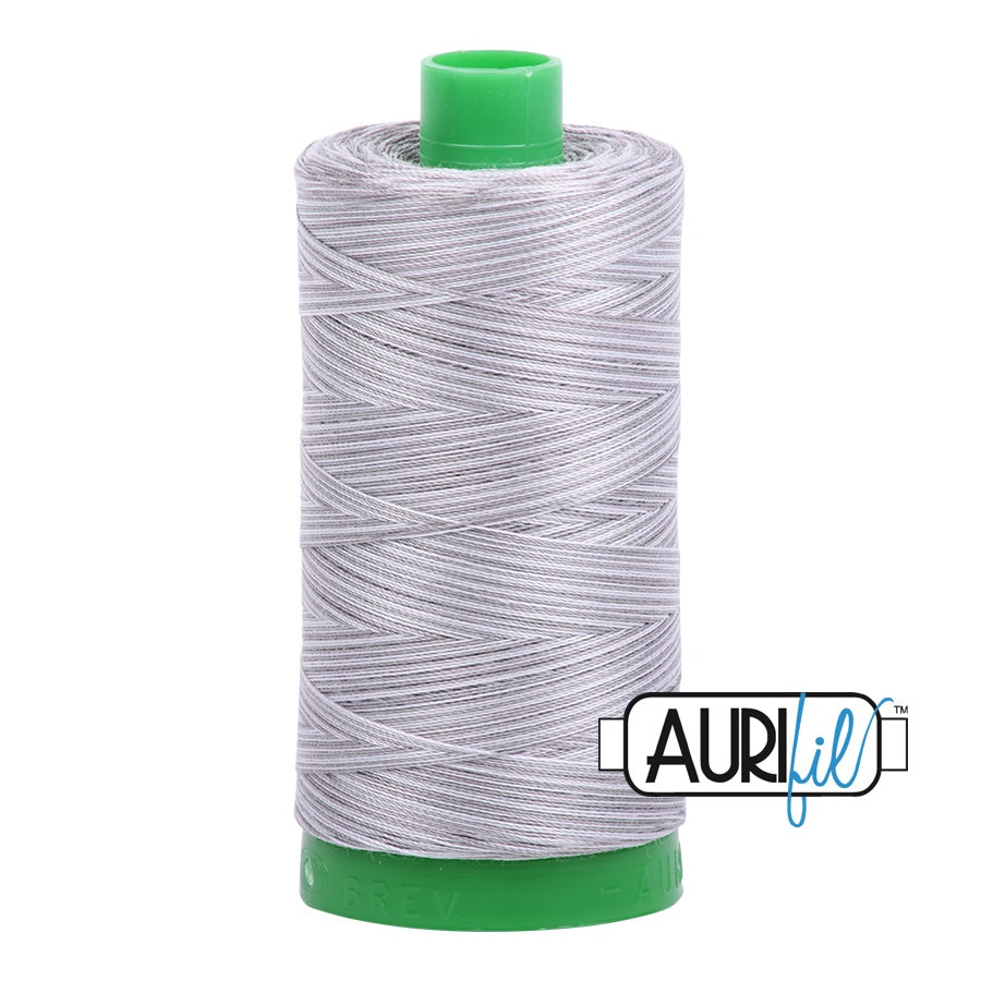 Aurifil Cotton Mako 4670 Silver Fox Variegated