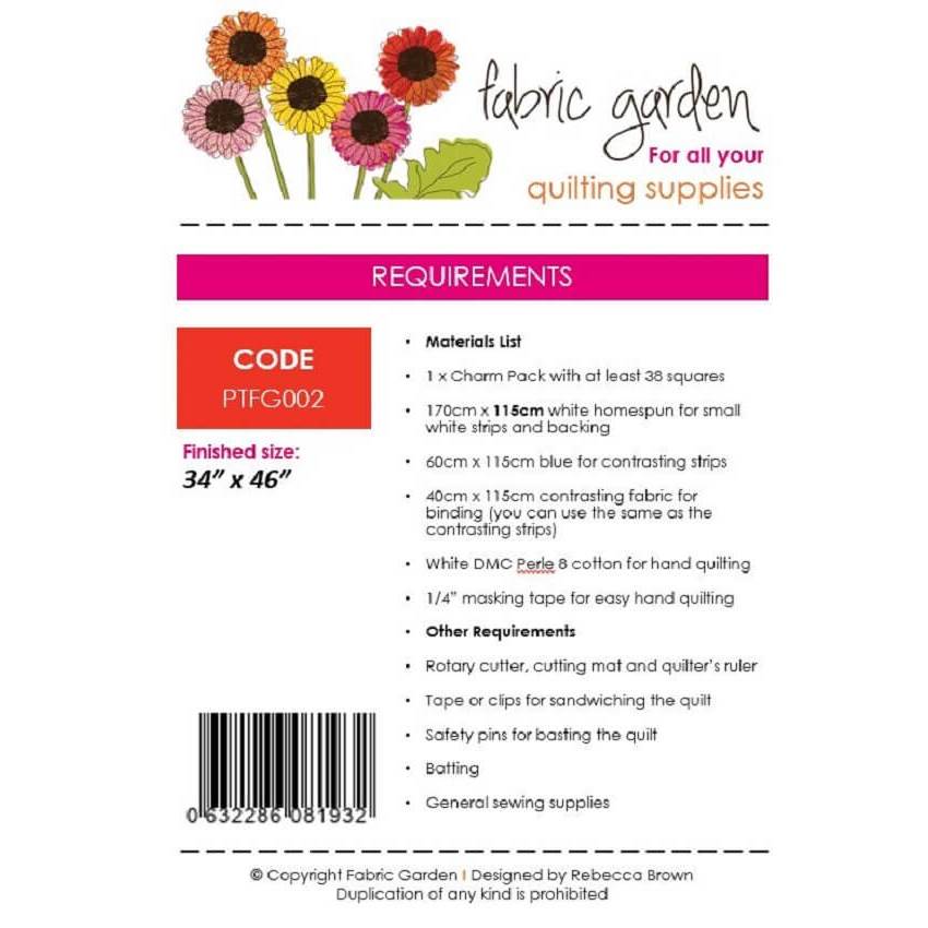 PDF Quilt Pattern: Charm Easy by Rebecca Brown