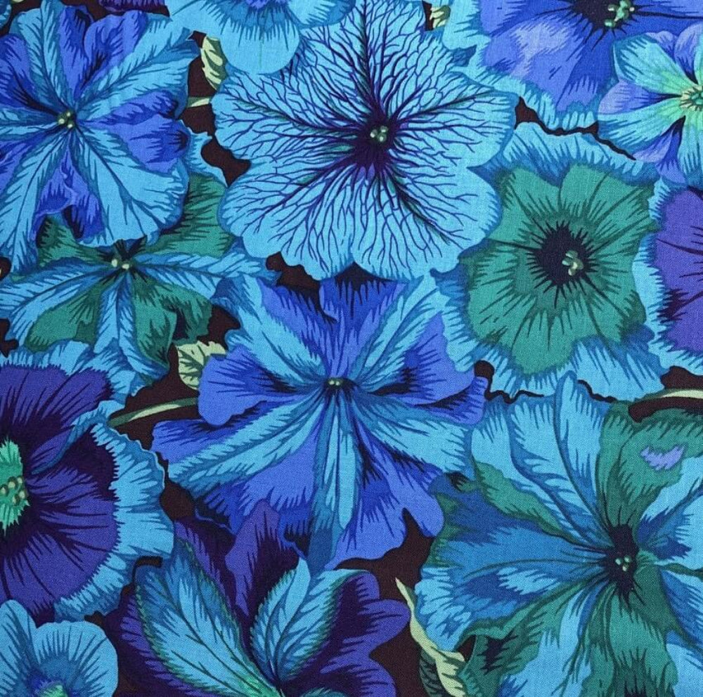 Philip Jacobs: Petunias in Blue PWPJ050-BLUEX