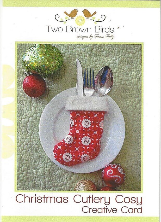 Two Brown Birds Pattern: Christmas Cutlery Cosy