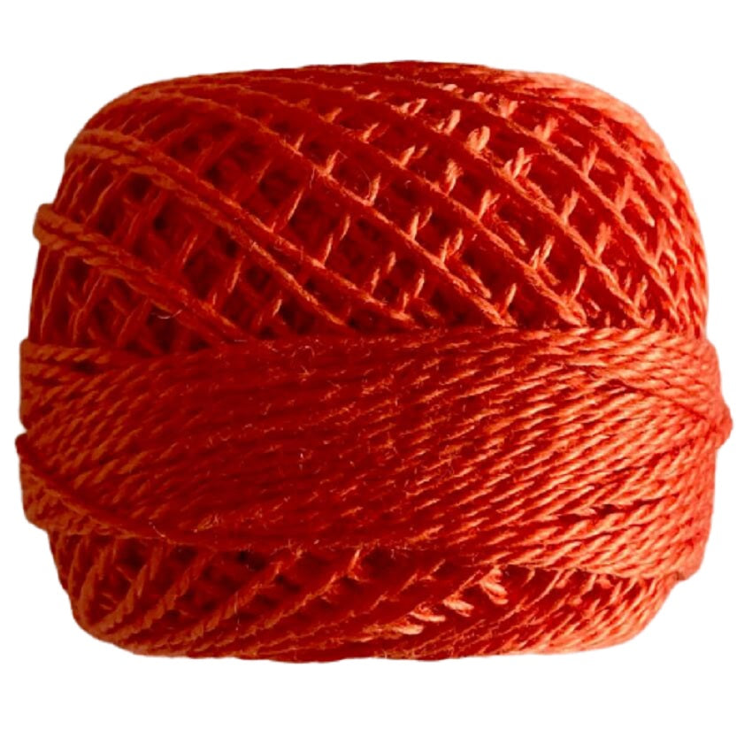 Valdani Pearl Cotton - 73 Peach Orange Dark