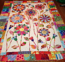 Ginas Quilt - Big Blooms pattern by Wendy Williams