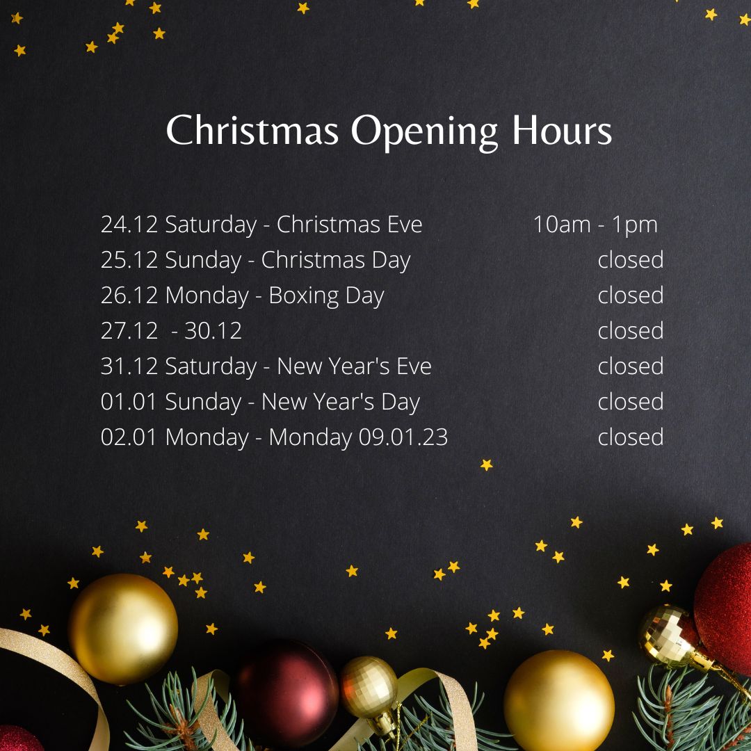 Fabric Garden Australia's 2022 Christmas Opening Hours