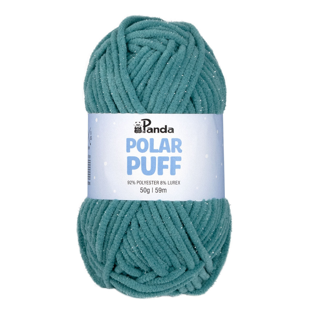 Panda Polar Puff Chenille Yarn 50g TEAL