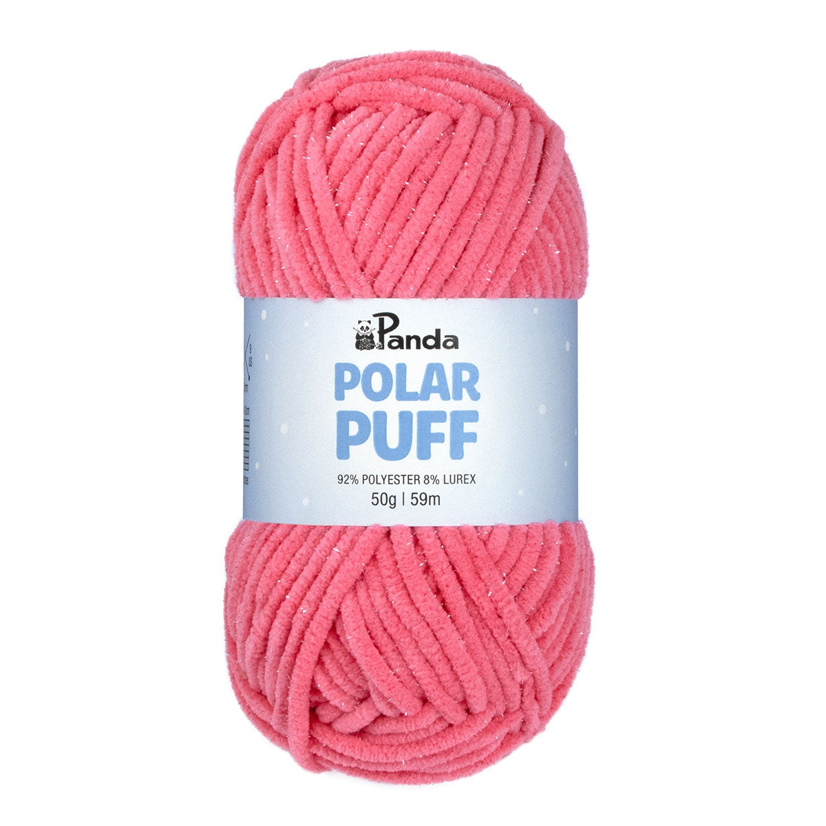 Panda Polar Puff Chenille Yarn 50g HOT PINK