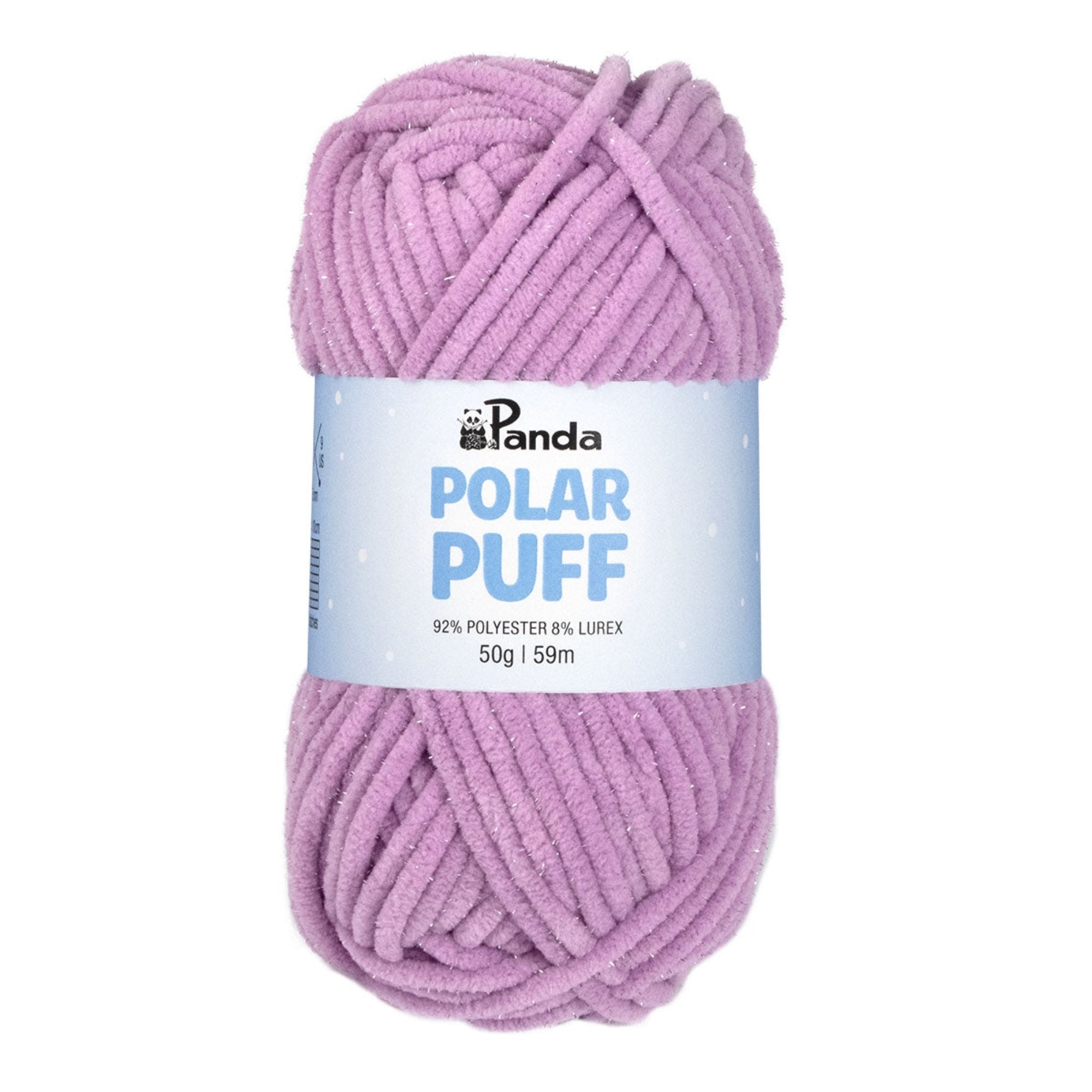 Panda Polar Puff Chenille Yarn 50g LILAC