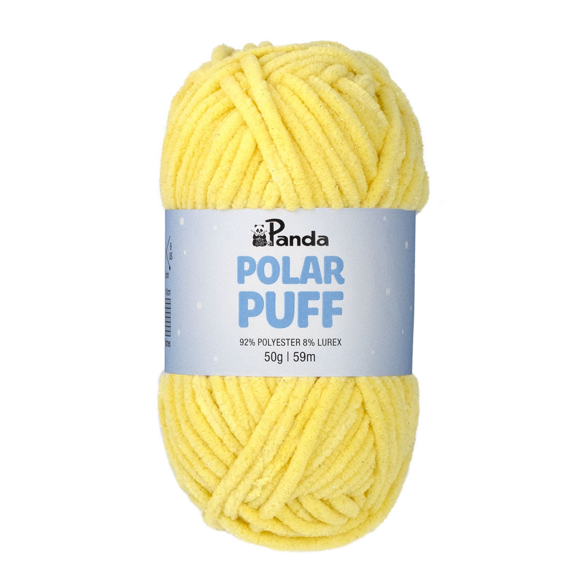 Panda Polar Puff Chenille Yarn 50g YELLOW