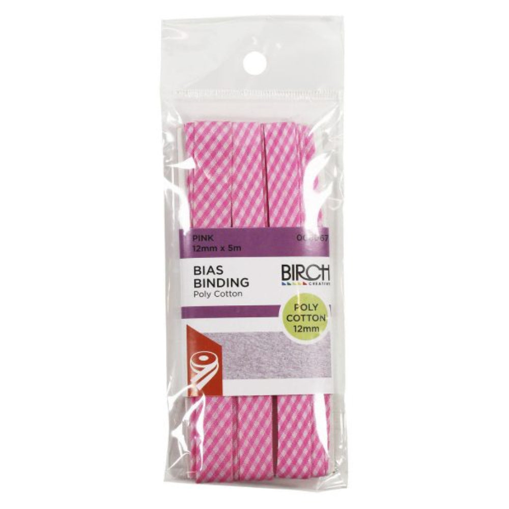 Birch Bias Binding - Polycotton 12mm x 5 Metre