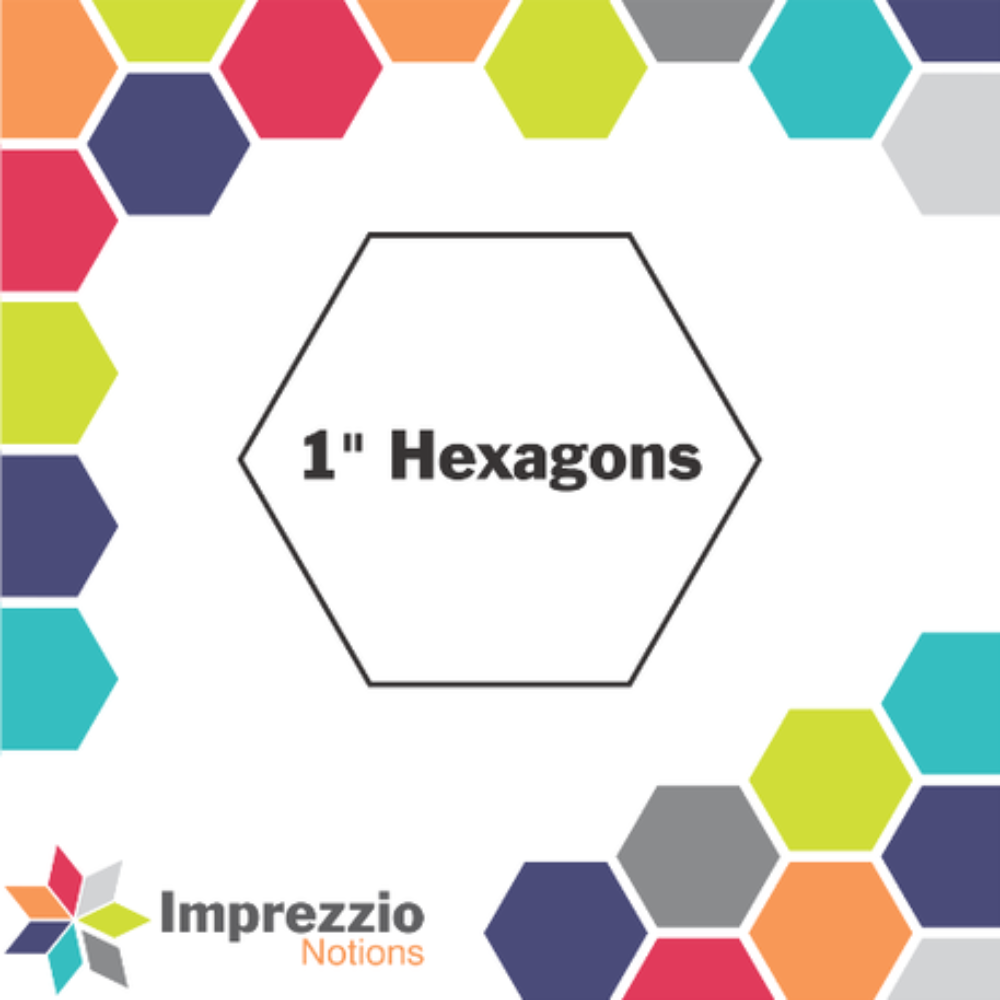 Imprezzio: English Paper Piecing Hexagons 1 Inch