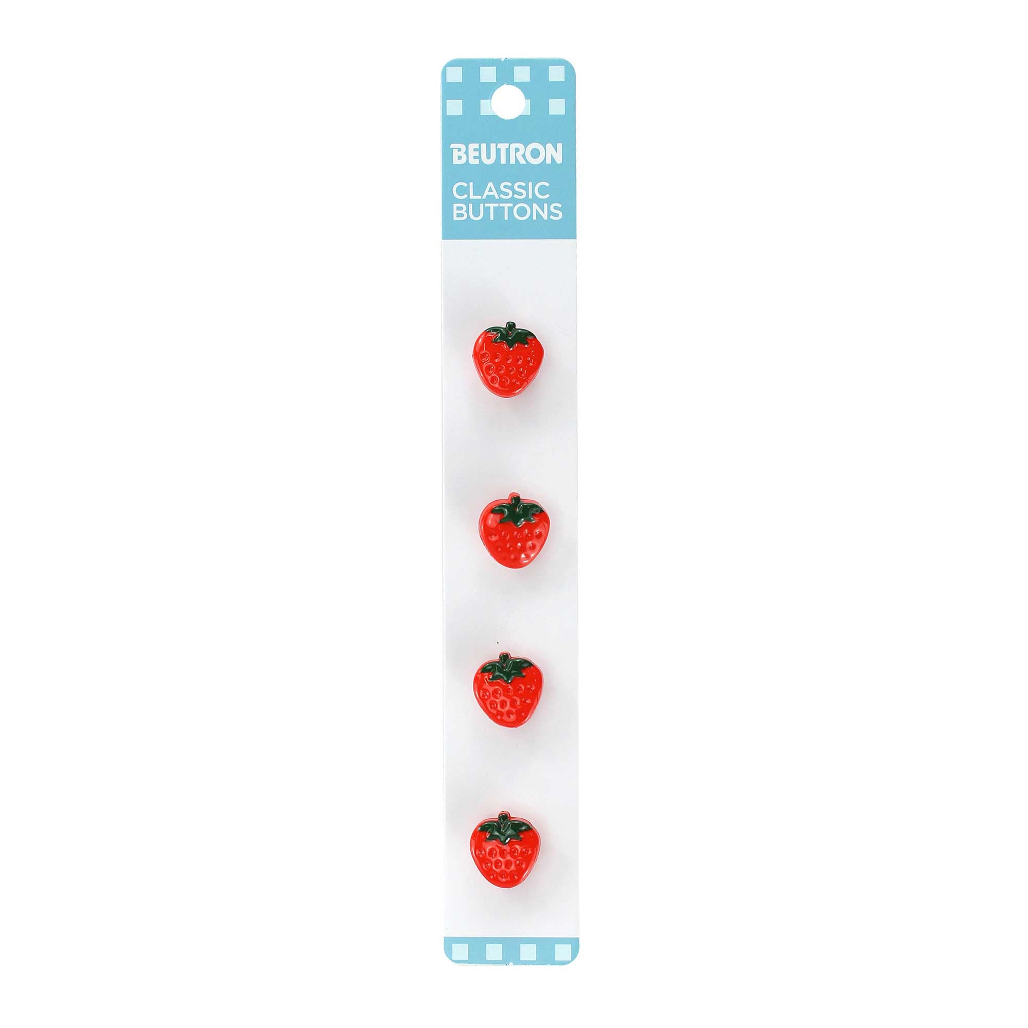 BEUTRON Classic Buttons – 13mm Strawberry