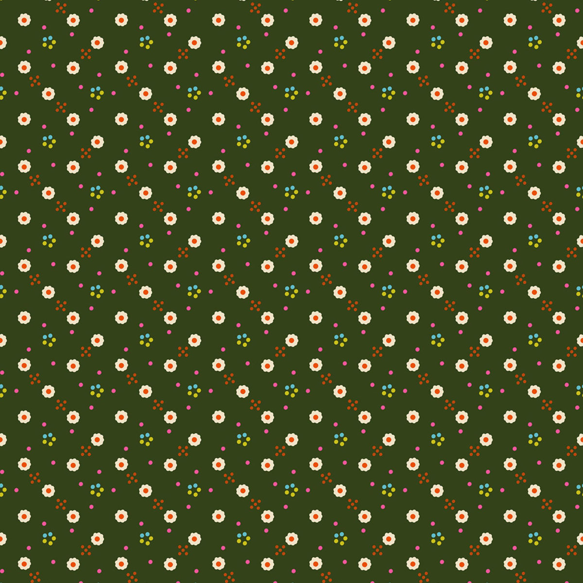 1 800 Calico Bandana Ditsy Blender Mossy by Alexia Abegg Ruby Star Society RS4170 16