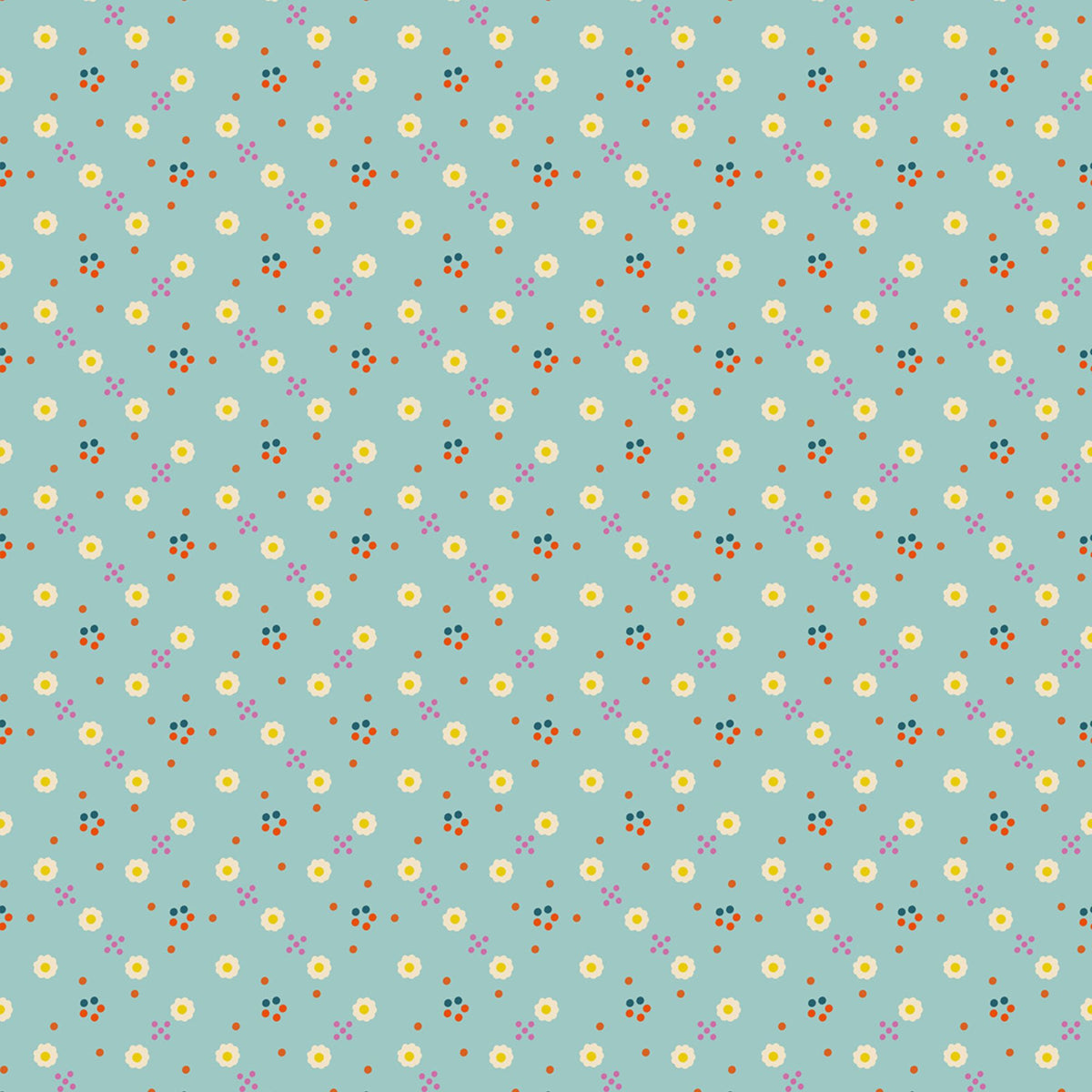 1 800 Calico Bandana Ditsy Blender Saltwater by Alexia Abegg Ruby Star Society RS4170 15