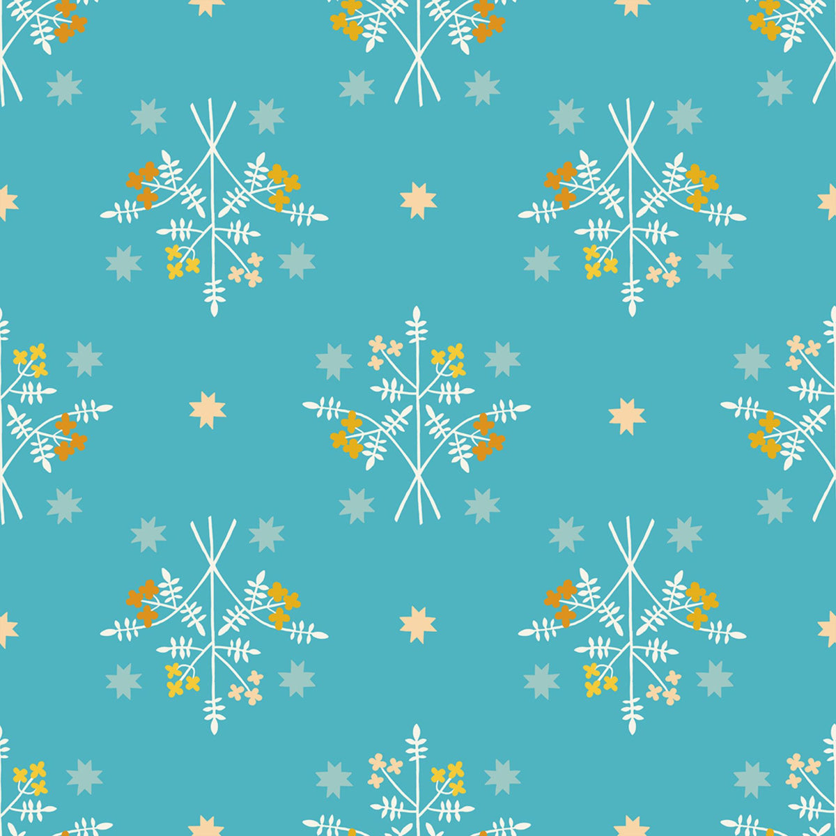 1 800 Calico Bouquet Florals Retro Wave by Alexia Abegg Ruby Star Society RS4171 15