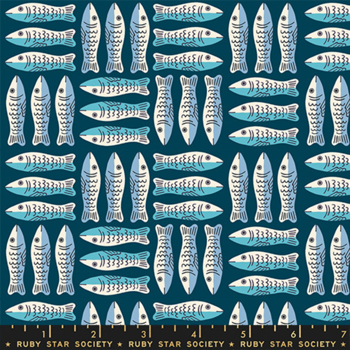 1 800 Calico Little Sardines Lucky Galaxy by Alexia Abegg Ruby Star Society RS4168 15 RULER