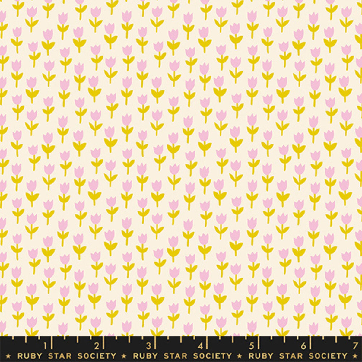 1 800 Calico Tulips 30's and Retro Floral Blender by Alexia Abegg Ruby Star Society RS4169 11 RULER