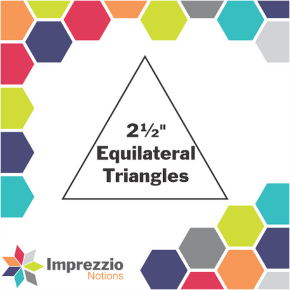 Imprezzio: English Paper Piecing Equilateral Triangles 2.5 Inch