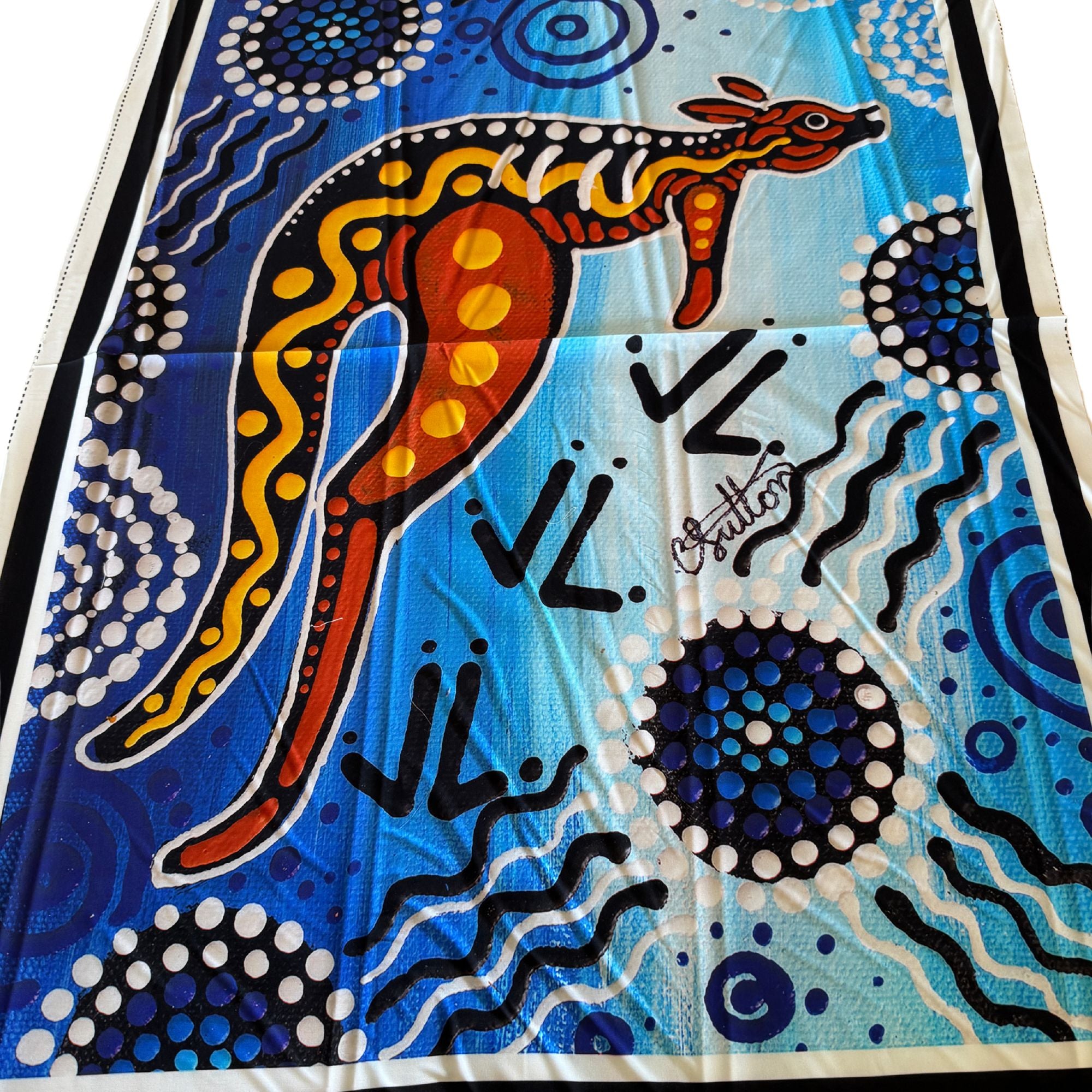 Aboriginal Design: Spirit of the Bush 2 - E Matjumpa - Kangaroo 30 Inch Panel