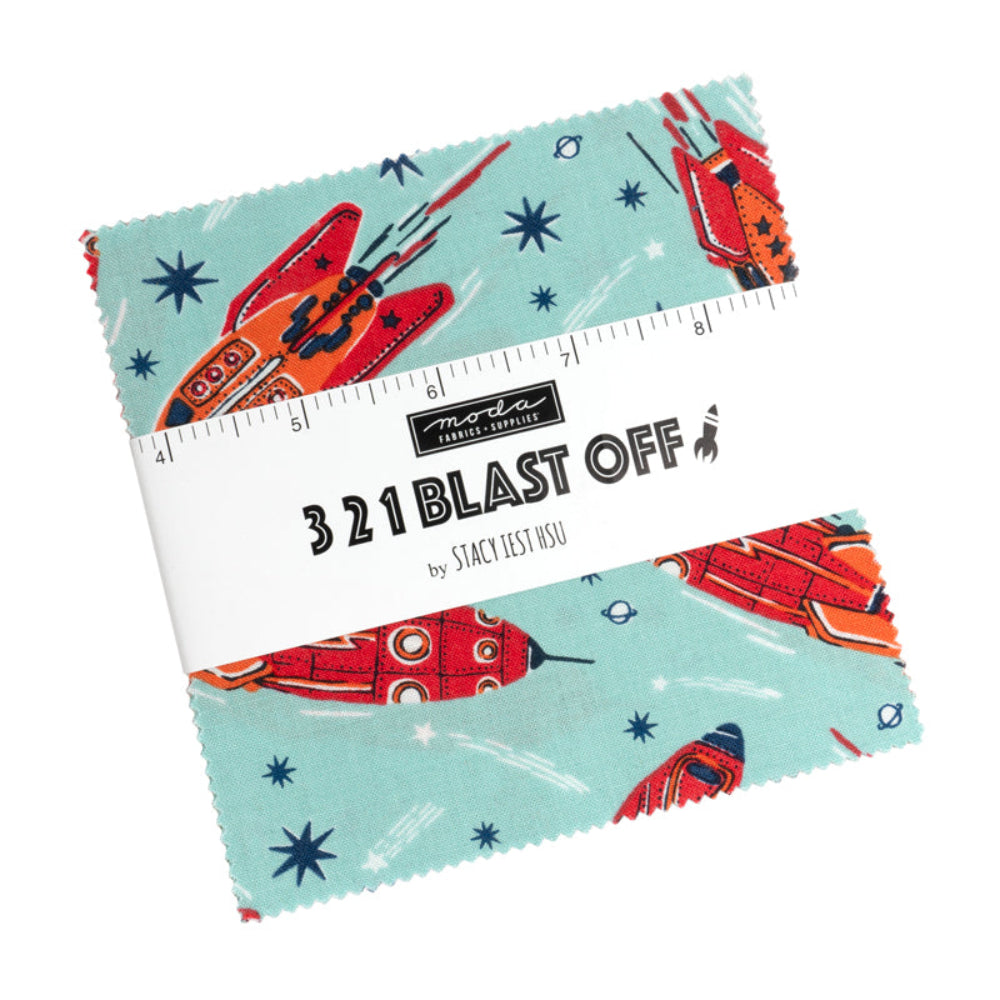 MODA Charm Square: 321 Blast off Stacy Iest Hsu 25950 PP