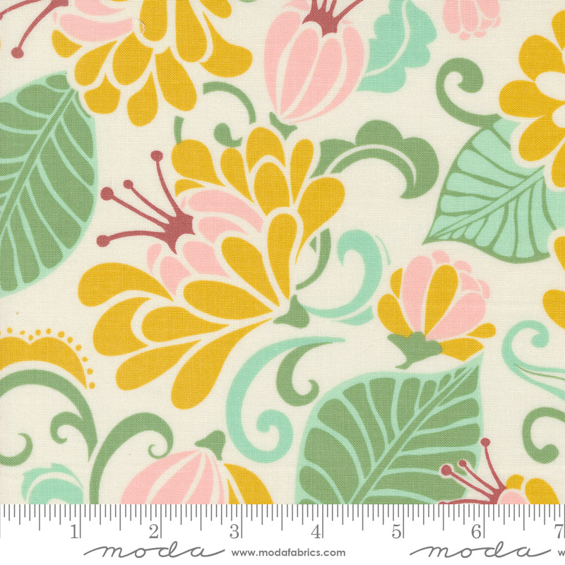 Tango - Kate Spain-  Sarabande Cream Sunshine 27330 31 - Moda Fabrics