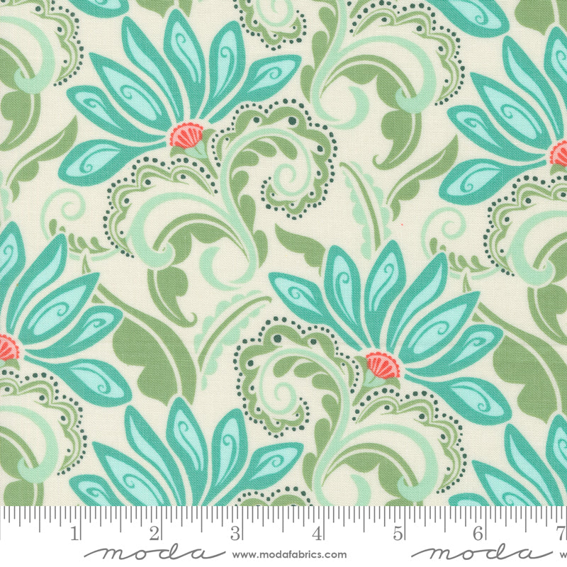 Tango - Kate Spain - Tango Valencia Cream Sea 27331 31 - Moda Fabrics