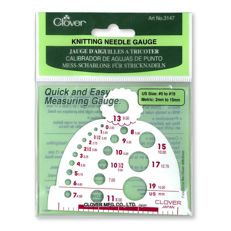 Clover Knitting Needle Gauge 3147