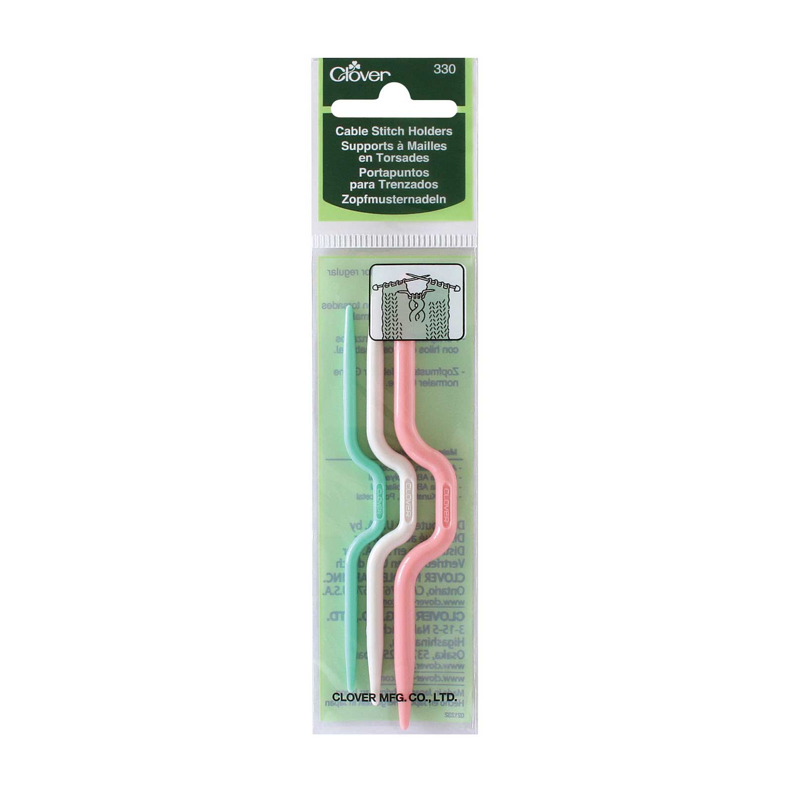 Clover Cable Stitch Holder Set 330