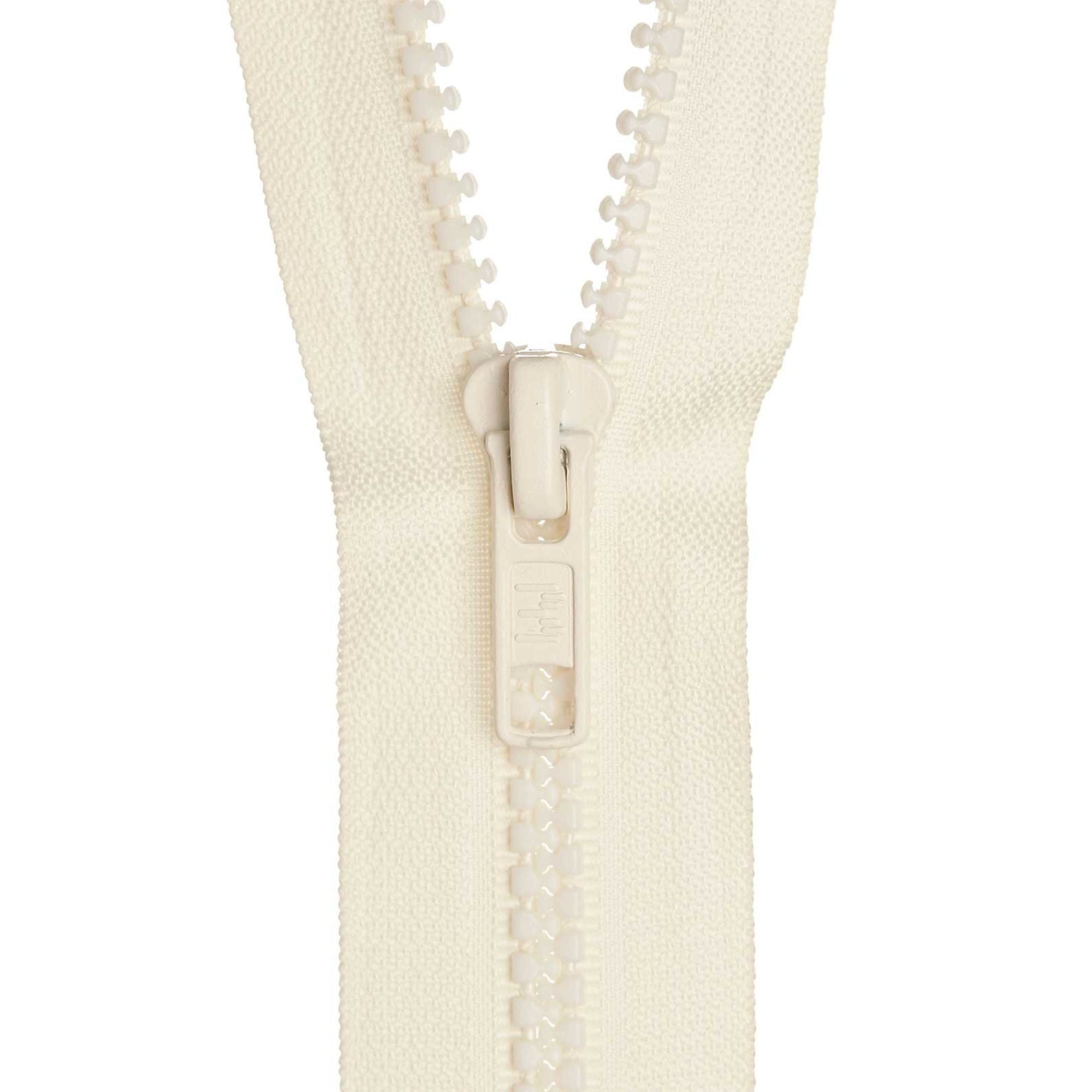 40cm (16 Inch) Zip Chunky No 5 Open Ended CREAM