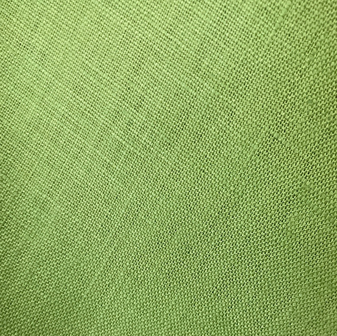 100% Linen Fabric Col 197 Pea Green 190gm2 135cm wide