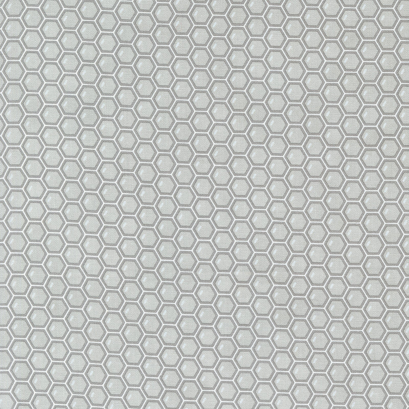 Moda Fabrics: Honey and Lavender Honeycomb in Dove Grey by Deb Stain 56085 15