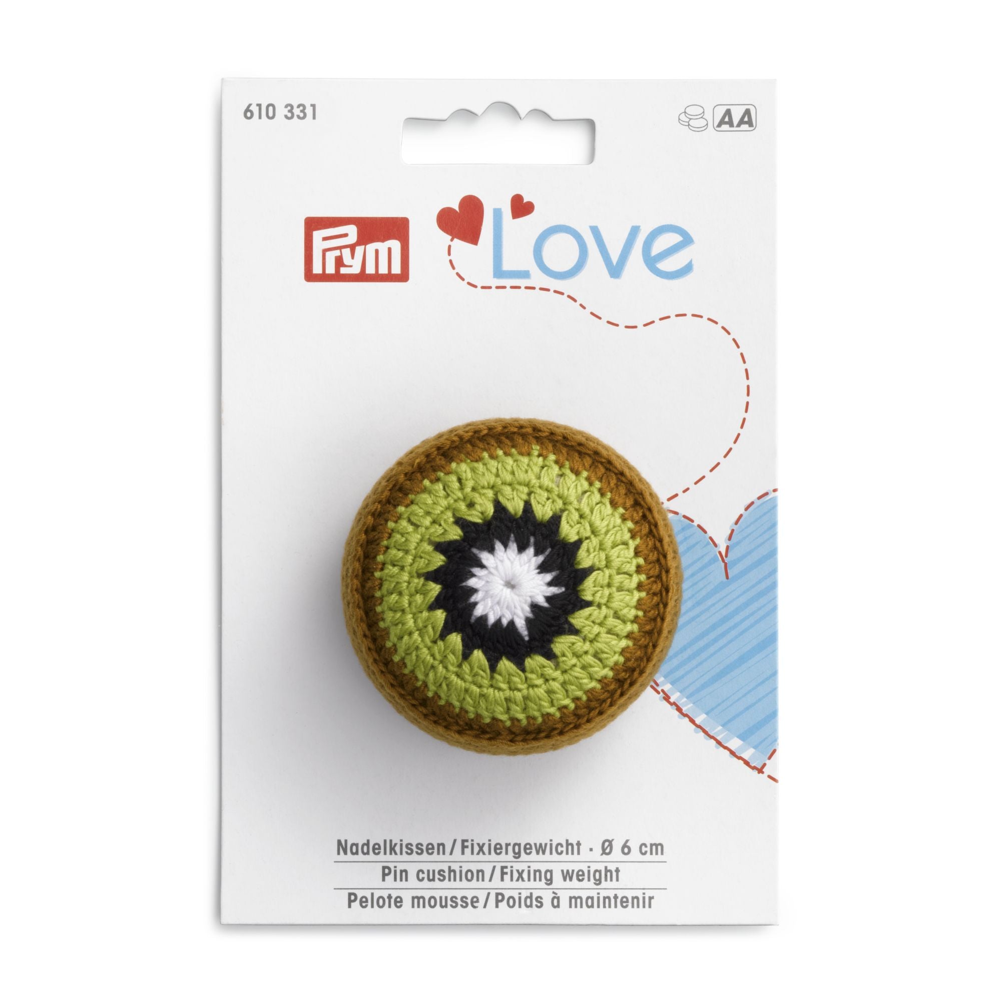 Prym Love Pin Cushion / Fixing Weight KIWI