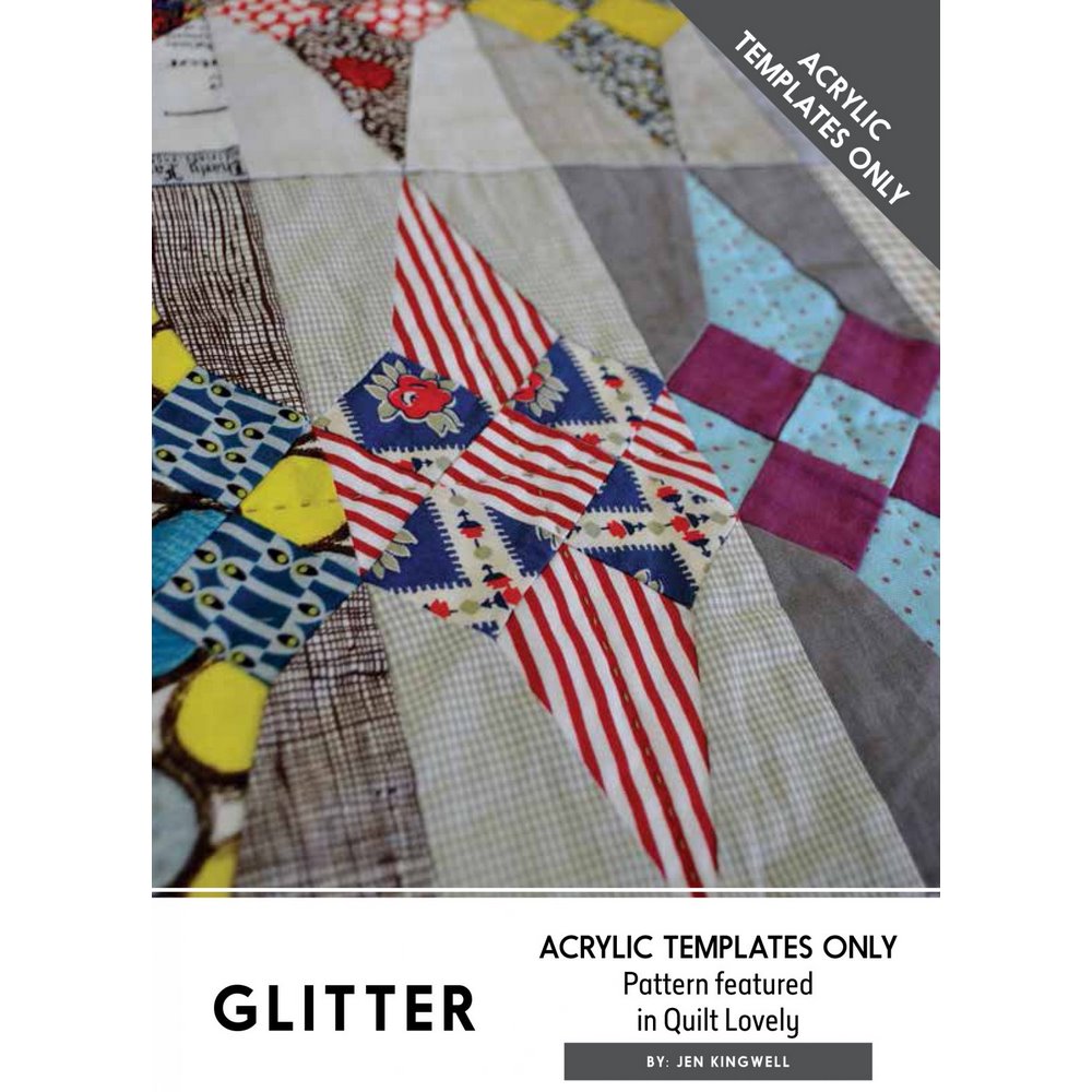 Jen Kingwell Designs: Glitter (Acrylic Template Only)