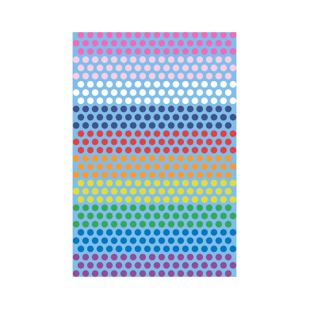 Alexander Henry Fabrics: Folklorico Rainbow Dot Blue 8943C