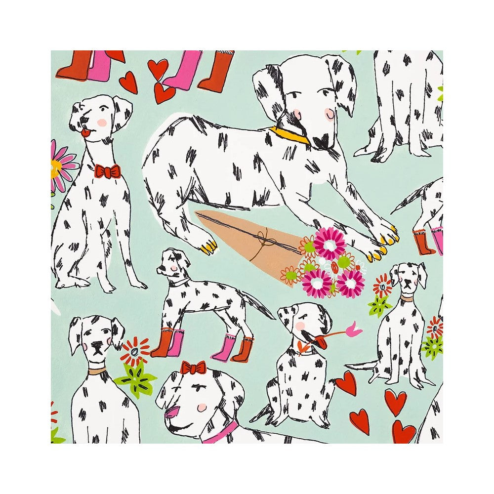 Alexander Henry Fabrics - Spot-on Dalmatian Love in Aqua 8985C